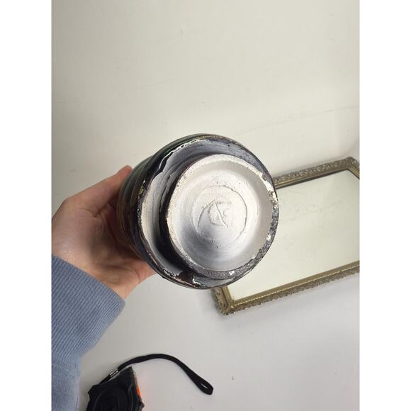 Vintage Art Pottery Coffee Mug Cup Grey Green Studio Pottery Glazed unsigned - Picture 7 of 10